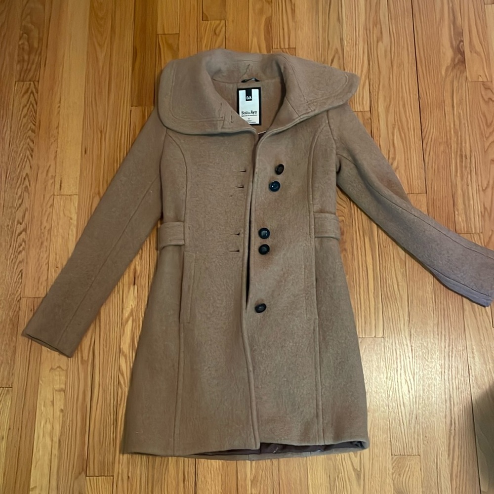 Soia & Kyo tan wool coat, size XS